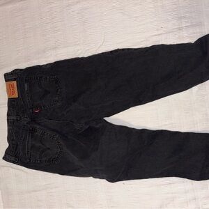 Levi's women’s Straight Black Denim Jeans